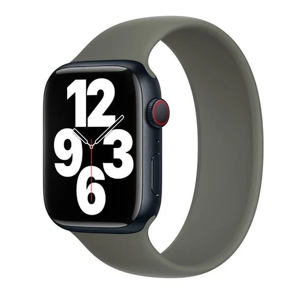 Силіконовий монобраслет Apple Solo Loop Olive для Apple Watch 41mm | 40mm | 38mm (MQV33) Розмір 5 у Рівному