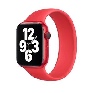 Силіконовий монобраслет Apple Solo Loop (PRODUCT) Red для Apple Watch Ultra 49mm | 45mm | 44mm | 42mm (MYTM2) Розмір 6 MYTM2 - Фото 1