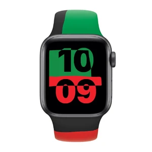 Оригинальный ремешок Apple Sport Band Black Unity для Apple Watch Ultra 49mm | 45mm | 44mm | 42mm Series (MJ4W3) - Фото 2