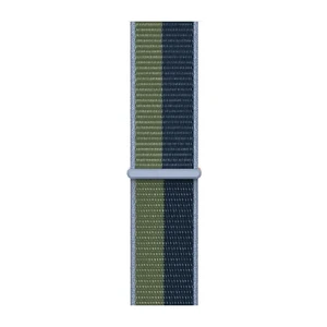 Ремешок Apple Sport Loop Abyss Blue | Moss Green (ML313) для Apple Watch Ultra 49mm | 45mm | 44mm | 42mm Series - Фото 3