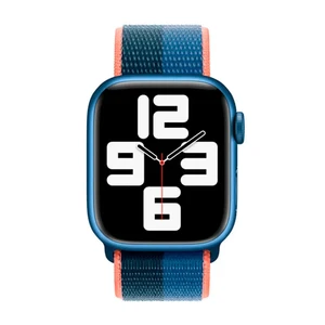 Ремінець Apple Sport Loop Blue Jay | Abyss Blue (MN5Q3) для Apple Watch Ultra 49mm | 45mm | 44mm | 42mm Series - Фото 2