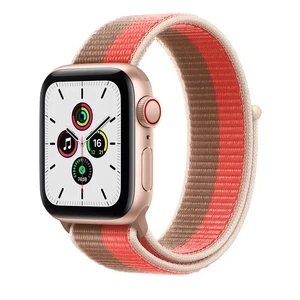 Ремешок Apple Sport Loop Pink Pomelo | Tan (ML2P3) для Apple Watch 41mm | 40mm | 38mm Series ML2P3 - Фото 1