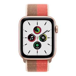 Ремешок Apple Sport Loop Pink Pomelo | Tan (ML303) для Apple Watch Ultra 49mm | 45mm | 44mm | 42mm Series - Фото 2