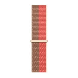 Ремешок Apple Sport Loop Pink Pomelo | Tan (ML303) для Apple Watch Ultra 49mm | 45mm | 44mm | 42mm Series - Фото 3