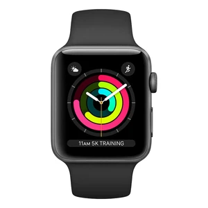 Смарт-часы Apple Watch Series 3 38mm GPS Space Gray Aluminum Case Black Sport Band (MTF32) Официальный UA - Фото 2