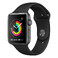 Смарт-часы Apple Watch Series 3 42mm GPS Space Gray Aluminum Case Black Sport Band (MTF32) Официальный UA MTF32 - Фото 1