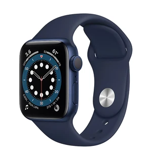 Смарт-годинник Apple Watch Series 6 GPS, 40mm Blue Aluminum Case with Deep Navy Sport Band (MG143) MG143 - Фото 1
