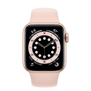 Смарт-часы Apple Watch Series 6 GPS, 40mm Gold Aluminum Case with Pink Sand Sport Band (MG123UL/A) Официальный UA - Фото 2