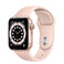 Смарт-часы Apple Watch Series 6 GPS, 40mm Gold Aluminum Case with Pink Sand Sport Band (MG123) MG123 - Фото 1