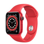 Смарт-годинник Apple Watch Series 6 GPS, 40mm (PRODUCT) Red Aluminum Case with Red Sport Band (M00A3)