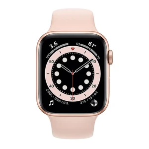 Смарт-годинник Apple Watch Series 6 GPS, 44mm Gold Aluminum Case with Pink Sand Sport Band (M00E3) - Фото 2