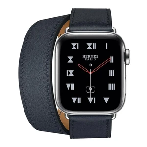 Смарт-годинник Apple Watch Hermes Series 4 40mm GPS + LTE Stainless Steel Case Blue Indigo Swift Leather Double Tour (MU6Q2) - Фото 2