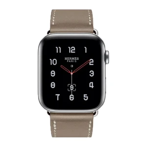 Смарт-годинник Apple Watch Hermes Series 4 40mm GPS + LTE Stainless Steel Case Etoupe Swift Leather Single Tour (H077059CJ18) - Фото 3