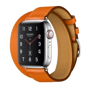 Смарт-годинник Apple Watch Hermes Series 4 40mm GPS + LTE Stainless Steel Case Feu Epsom Leather Double Tour (H077069CJ9J) H077069CJ9J - Фото 1