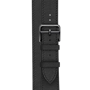 Смарт-годинник Apple Watch Hermes Series Series 6 GPS + Cellular, 40mm Space Black Stainless Steel Case with Noir Swift Leather Double Tour (MJ3V3) - Фото 3