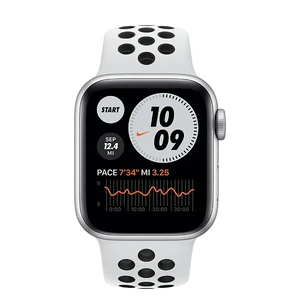 Смарт-часы Apple Watch Nike Series 6 GPS, 40mm Silver Aluminum Case with Pure Platinum | Black Nike Sport Band (M00T3UL/A) Официальный UA - Фото 2