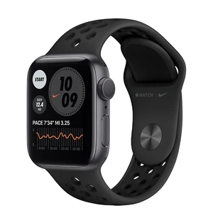 Смарт-часы Apple Watch Nike Series 6 GPS, 40mm Space Gray Aluminum Case with Anthracite | Black Nike Sport Band (M00X3UL/A) Официальный UA M00X3UL/A - Фото 1