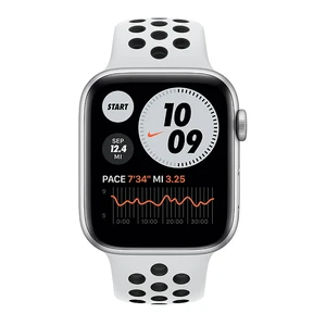 Смарт-годинник Apple Watch Nike Series 6 GPS, 44mm Silver Aluminum Case with Pure Platinum | Black Nike Sport Band (MG293UL / A) Офіційний UA - Фото 2