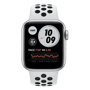 Смарт-годинник Apple Watch Nike SE 44mm Silver Aluminum Case with Pure Platinum Black Nike Sport Band (MYYH2UL/A) Офіційний UA - Фото 2
