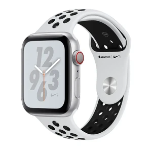 Смарт-часы Apple Watch Nike+ Series 4 40mm GPS+LTE Silver Aluminum Case Pure Platinum | Black Nike Sport Band (MTX62 | MTV92) MTX62 | MTV92 - Фото 1