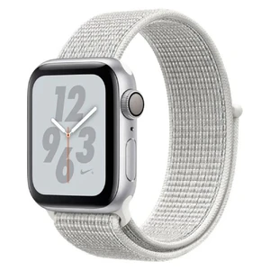 Смарт-годинник Apple Watch Nike + Series 4 40mm GPS Silver Aluminum Case Summit White Nike Sport Loop (MU7F2) MU7F2 - Фото 1