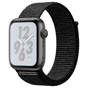 Смарт-часы Apple Watch Nike+ Series 4 44mm GPS Space Gray Aluminum Case Black Nike Sport Loop (MU7J2) MU7J2 - Фото 1