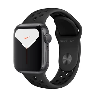 Смарт-часы Apple Watch Nike+ Series 5 40mm Space Gray Aluminum Case Sport Band (MX3T2) MX3T2 - Фото 1