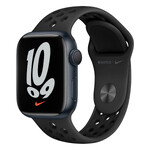 Смарт-годинник Apple Watch Nike Series 7 GPS, 45mm Midnight Aluminum Case with Anthracite | Black Nike Sport Band (MKNC3)