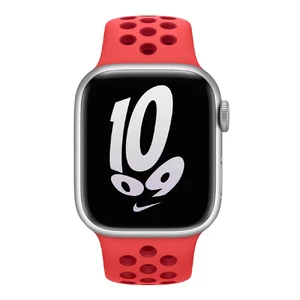 Смарт-годинник Apple Watch Nike Series 8 GPS, 41mm Silver Aluminum Case with (PRODUCT)RED Nike Sport Band - Фото 2