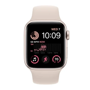 Смарт-часы Apple Watch SE 2 GPS, 40mm Starlight Aluminum Case with Starlight Sport Band (MNJP3) - Фото 2