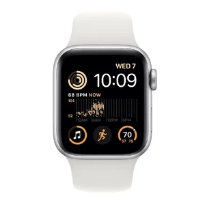 Смарт-часы Apple Watch SE 2 GPS, 40mm Silver Aluminum Case with White Sport Band (MNJV3) - Фото 2