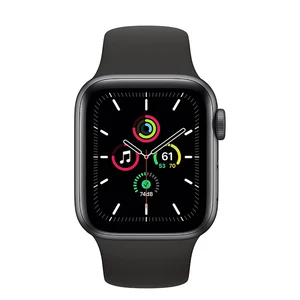 Смарт-часы Apple Watch SE GPS, 40mm Space Gray Aluminum Case with Black Sport Band (MYDP2) - Фото 2