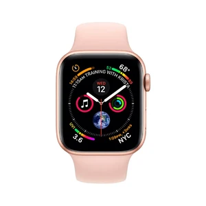 Смарт-годинник Apple Watch Series 4 40mm GPS Gold Aluminum Case Pink Sand Sport Band (MU682) - Фото 2