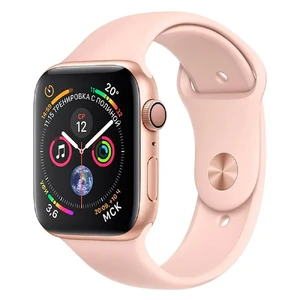 Смарт-годинник Apple Watch Series 4 40mm GPS + LTE Gold Aluminum Case Pink Sand Sport Band (MTUJ2 | MTVG2) MTUJ2 | MTVG2 - Фото 1