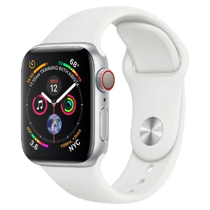 Смарт-годинник Apple Watch Series 4 40mm GPS + LTE Silver Aluminum Case White Sport Band (MTUD2 | MTVA2) MTUD2 | MTVA2 - Фото 1