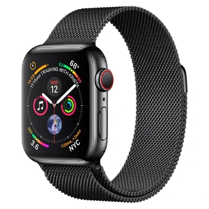 Смарт-годинник Apple Watch Series 4 40mm GPS + LTE Space Black Stainless Steel Case Space Black Milanese Loop (MTUM2 | MTUQ2) MTUM2/MTUQ2 - Фото 1