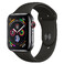 Смарт-годинник Apple Watch Series 4 40mm GPS + LTE Space Black Stainless Steel Case Black Sport Band (MTVL2 | MTUN2) MTVL2 | MTUN2 - Фото 1