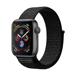 Смарт-часы Apple Watch Series 4 40mm GPS Space Gray Aluminum Case Black Sport Loop (MU672) MU672 - Фото 1