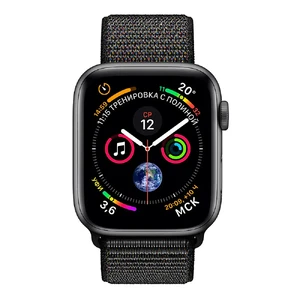 Смарт-часы Apple Watch Series 4 40mm GPS Space Gray Aluminum Case Black Sport Loop (MU672) - Фото 2