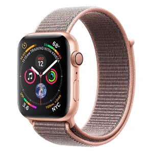 Смарт-часы Apple Watch Series 4 44mm GPS Gold Aluminum Case Pink Sand Sport Loop (MU6G2) MU6G2 - Фото 1