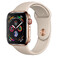 Смарт-годинник Apple Watch Series 4 44mm GPS + LTE Gold Stainless Steel Case Stone Sport Band (MTV72 | MTX42) MTV72 | MTX42 - Фото 1