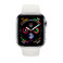 Смарт-часы Apple Watch Series 4 44mm GPS+LTE Stainless Steel Case White Sport Band (MTV22 | MTX02) - Фото 2