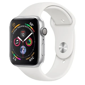 Смарт-часы Apple Watch Series 4 44mm GPS+LTE Silver Aluminium Case White Sport Band (MTUU2) MTUU2 - Фото 1