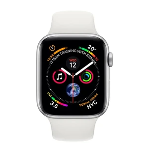 Смарт-часы Apple Watch Series 4 44mm GPS+LTE Silver Aluminium Case White Sport Band (MTUU2) - Фото 2