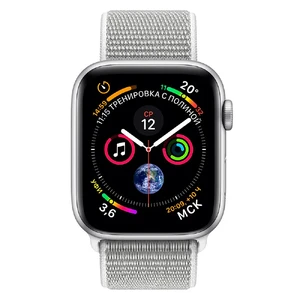 Смарт-годинник Apple Watch Series 4 44mm GPS Silver Aluminum Case Seashell Sport Loop (MU6C2) - Фото 2
