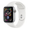 Смарт-часы Apple Watch Series 4 44mm GPS Silver Aluminum Case White Sport Band (MU6A2) MU6A2 - Фото 1