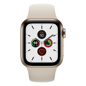 Смарт-часы Apple Watch Series 5 40mm Gold Stainless Steel Case Stone Sport Band (MWWU2) - Фото 2