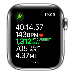 Смарт-годинник Apple Watch Series 5 40mm Silver Stainless Steel Case White Sport Band (MWWR2) - Фото 4