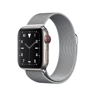 Смарт-часы Apple Watch Series 5 40mm Titanium Case Silver Milanese Loop (MWQT2) MWQT2 - Фото 1