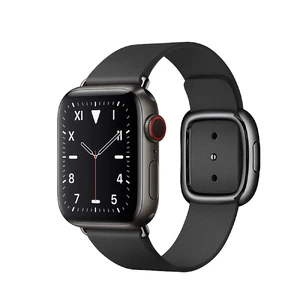 Смарт-годинник Apple Watch Series 5 40mm Space Black Titanium Case Black Modern Buckle (MWQD2) MWQD2 - Фото 1